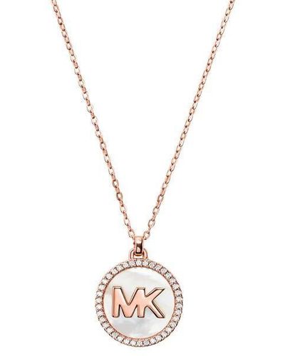 MICHAEL Michael Kors Logo Necklace - Metallic