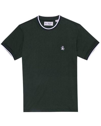 Original Penguin Tipped Ringer T Shirt - Green