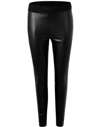 DKNY Faux Leather leggings - Black