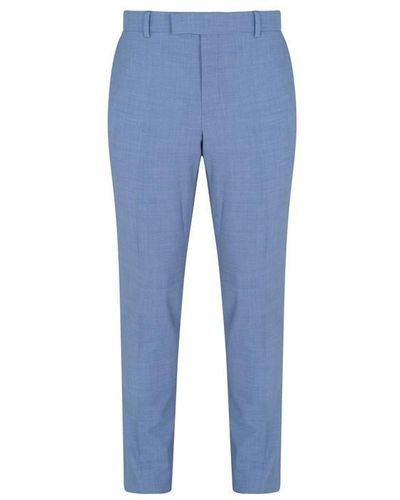 Without Prejudice Kilburn Slim Fit Suit Trousers - Blue