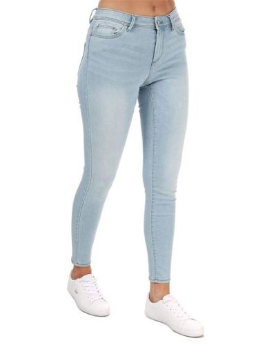 ONLY Wauw Mid Rise Skinny Jeans - Blue