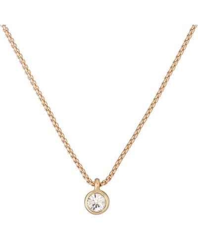Ted Baker Crystal Pendant Necklace - Metallic