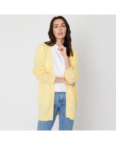 Be You Fluffy Cardigan - Yellow