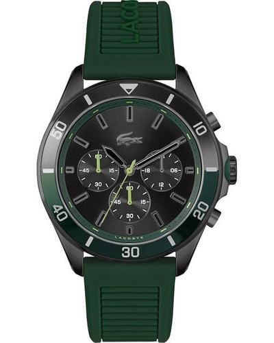 Lacoste Tiebreaker Silicone Strap Watch - Green