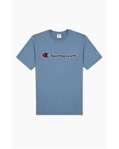 Champion Logo T Shirt - Blue