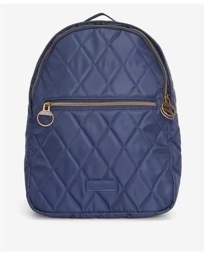Barbour Quilted Backpack - Blue
