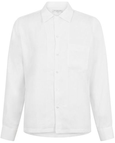 Richard James Richard Linen Shirt Sn32 - White