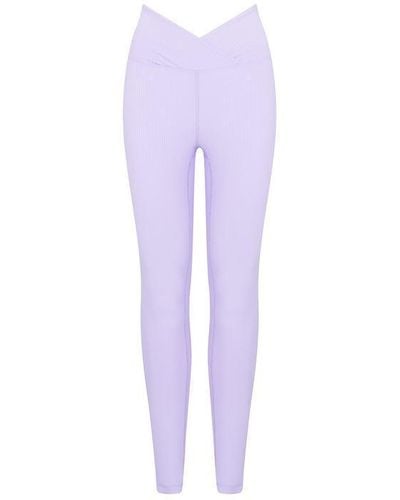 Year Of Ours Ribbed V leggings - Purple