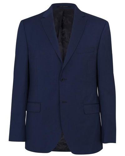 Ted Baker Perthjr Regular Fit Twill Suit Jacket - Blue