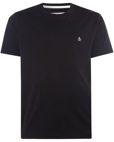 Original Penguin Pin Point Embroidered T-shirt - Black