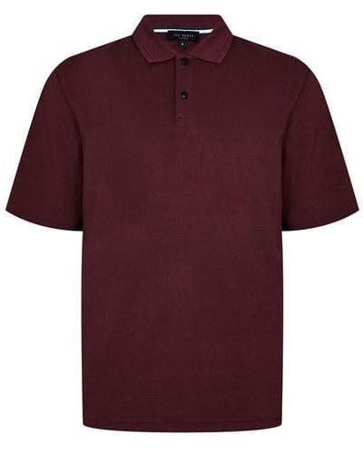 Ted Baker Ted Galdon Ss Polo Sn99 - Red