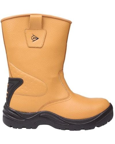 Dunlop Safety rigger Steel Toe Cap Safety Boots - Brown