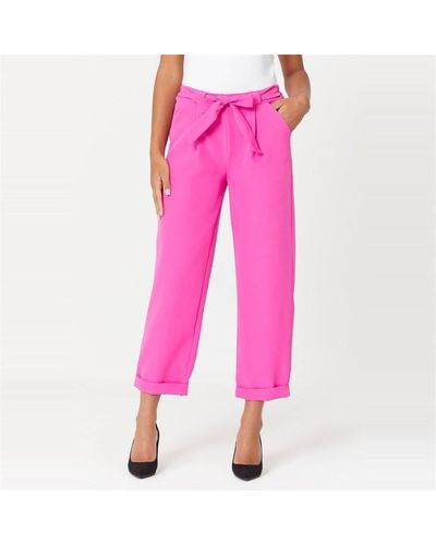 Be You Paper Bag Waist Trouser - Pink