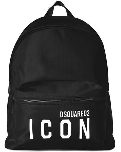 DSquared² Icon Zipped Backpack - Black