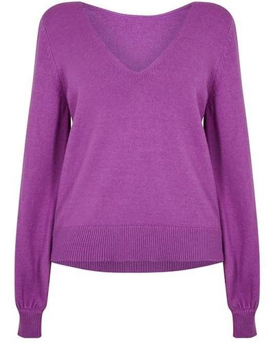 Vila Ril V Neck Ld42 - Purple