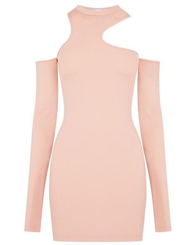 Off-White c/o Virgil Abloh Asymmetrical Mini Dress - Pink