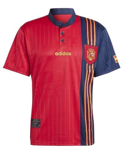 adidas Spain Home Shirt 1996 Adults - Red