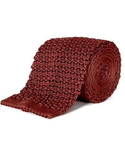 Patrick Grant Studio Knitted Tie - Red