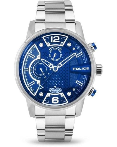 Police Steel Fashion Analogue Quartz Watch - Blue