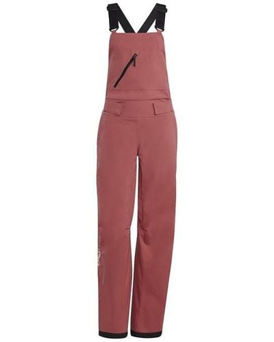 adidas Resort Two-layer Insulated Bib Trousers - Red