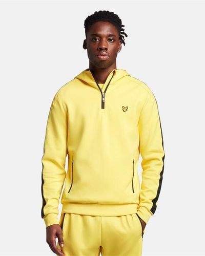 Lyle And Scott Sport Tape Hoodie - Yellow