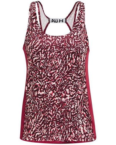 Under Armour Armour Print Tank Top - Red