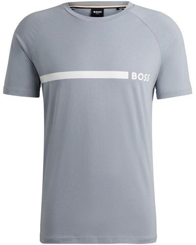 BOSS Logo Slim T Shirt - Grey