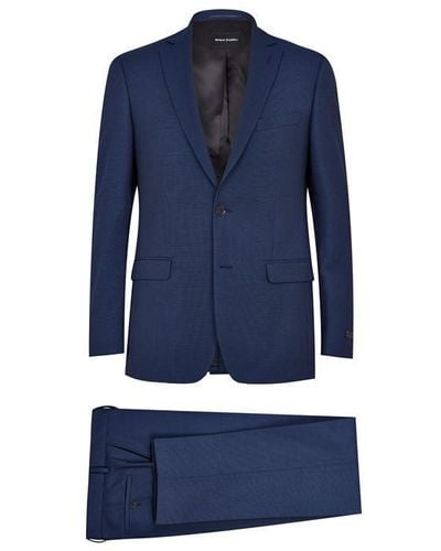 Without Prejudice Birdseye Suit - Blue