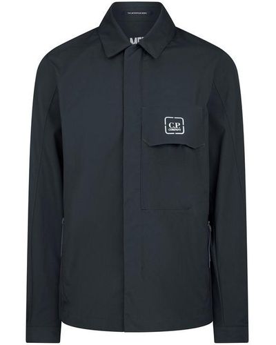 CP COMPANY METROPOLIS Long Sleeve Harrington Jacket - Blue