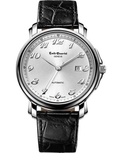 Emile Chouriet Gents Stainless Steel Luxury Watch - Metallic
