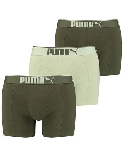 PUMA 3 Pack Of Premium Boxers - Green
