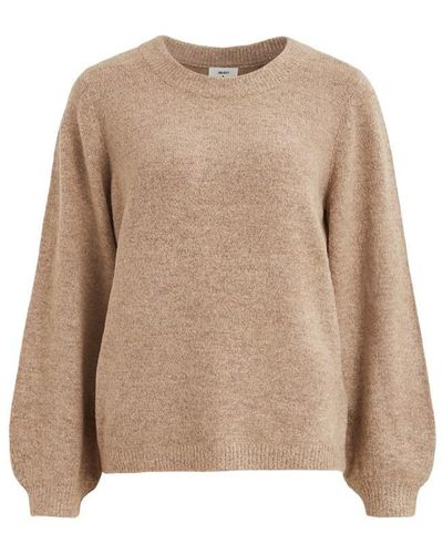 Object Long Sleeve Pullover Jumper - Brown