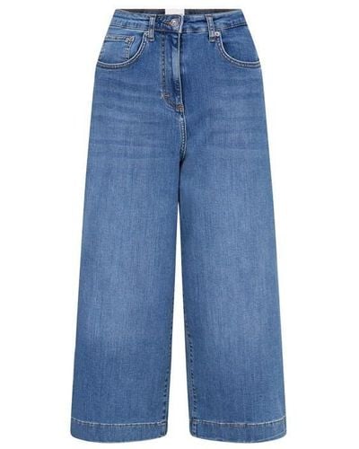French Connection Comfort Recycled Culottes - Blue