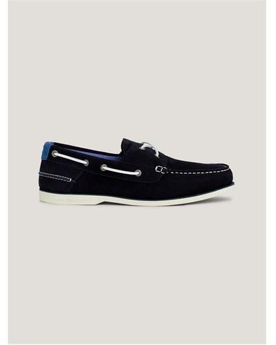 Tommy Hilfiger Tommy Boatshoe Suede Sn43 - Black