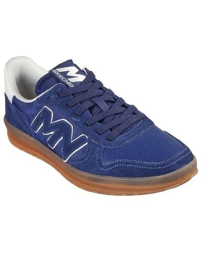 Skechers 6 Eye Classic Racket Cup Court Trainers - Blue
