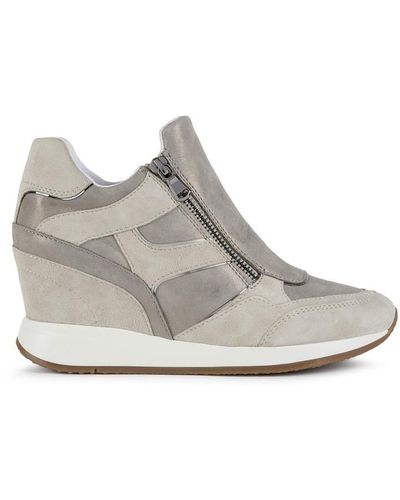 Geox Nydame Wedge Trainer - Grey