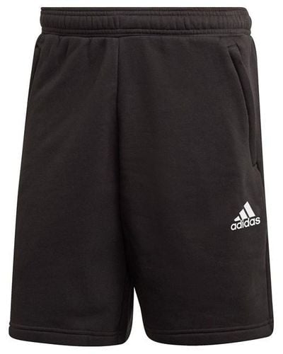 adidas Stadium Fleece Shorts - Black