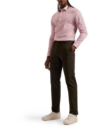 Ted Baker Ted Laceby Geo Shirt Sn42 - Pink