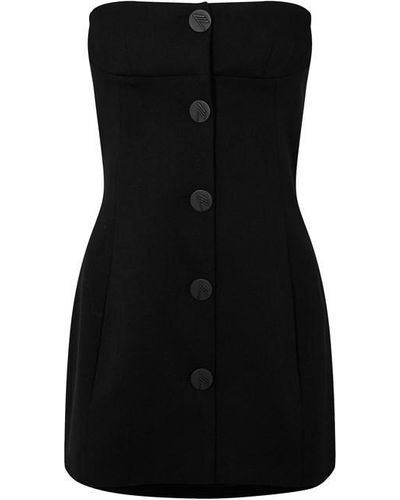 The Attico Bustier Blazer Dress - Black