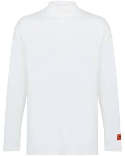 Heron Preston Long Sleeve Turtleneck T Shirt - White