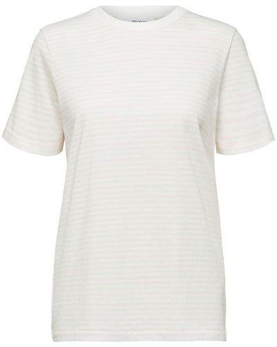 SELECTED Perfect T-shirt - White