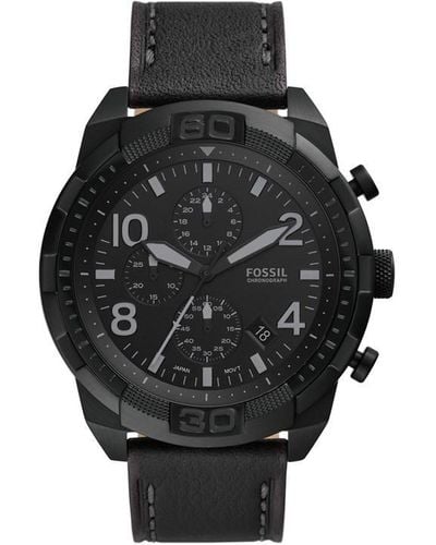 Fossil Stainless Steel Fashion Analogue Quartz Watch - Black