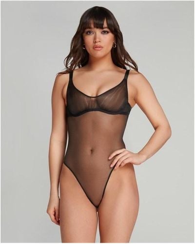 Agent Provocateur Lucky Bodysuit - Brown