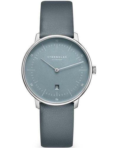 Sternglas Xs Stainless Steel Analogue Quartz Watch - Blue