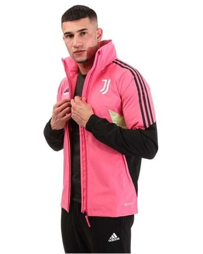 adidas Juventus 2022/23 Rain Jacket - Pink
