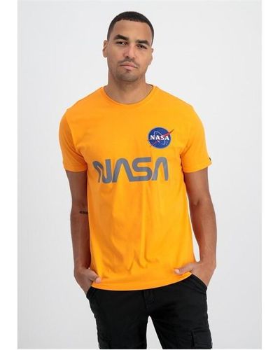 Alpha Industries Nasa Reflective T-shirt - Orange