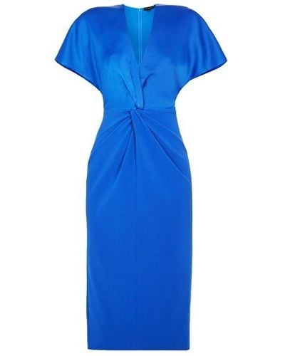 Ted Baker Wrap Detail Dress - Blue