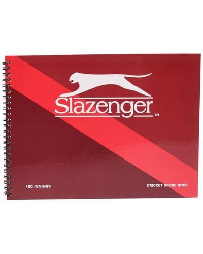 Slazenger 1881 Cricket Scorebook - Red