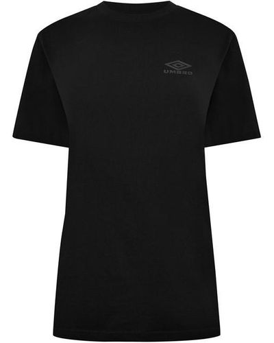 Umbro Denim Boyfriend T-shirt - Black