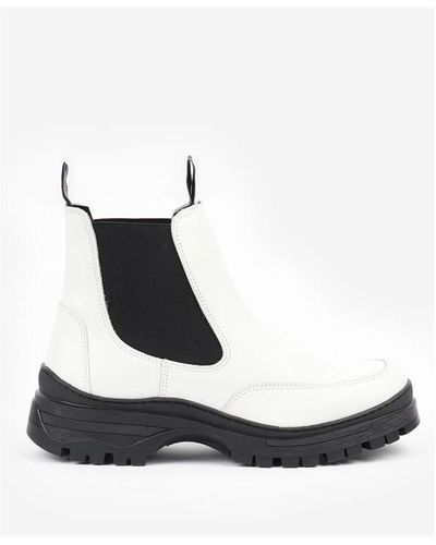 Barbour Morgan Boots - White